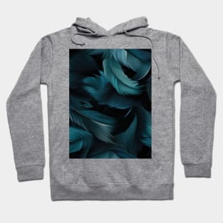 Whispers of Blue Feathers Hoodie